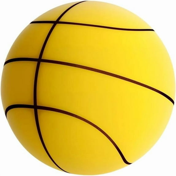Silent Basketball Size 7, 2025 New Soundless Ball Indoor for Training Quiet Ball No Damage Room, No Shedding, PU Foam Balls for Apartments and Home Gyms, No Pump Needed, Gift for Youth, Kid