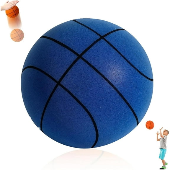 Silent Basketball Size 7 (29.5") – 2026 New Silent Basketballs Dribbling Indoor, Pro PU Foam Silent Ball for Quiet Dribbling & Indoor Training, Real Feel with Higher Bounce