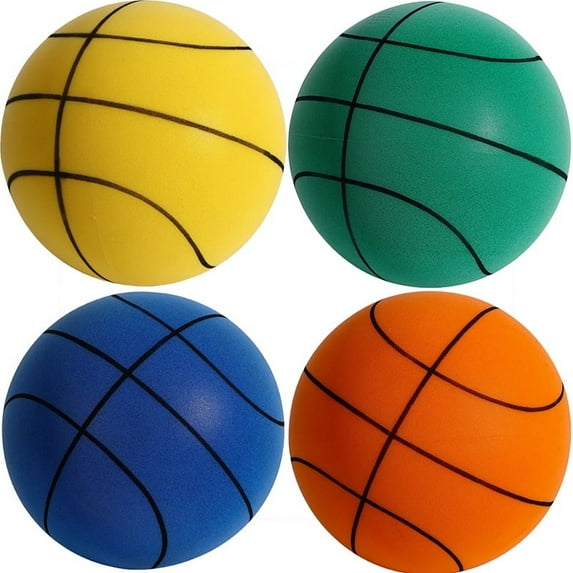 Silent Basketball Size 7 (29.5"), Quiet Basketball Dribbling Indoor, Soundless Foam Basketball for Quiet Dribbling and Indoor Training, Noiseless Basketball for Toddlers Kids Basketball Lover Gifts