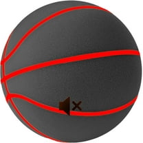 Silent Basketball Size 7/6/3, Quiet Indoor Dribble Ball for Home Training, Soft Foam Ball and Hoop Set for Handling & Practice Dribbling for Kids & Adults