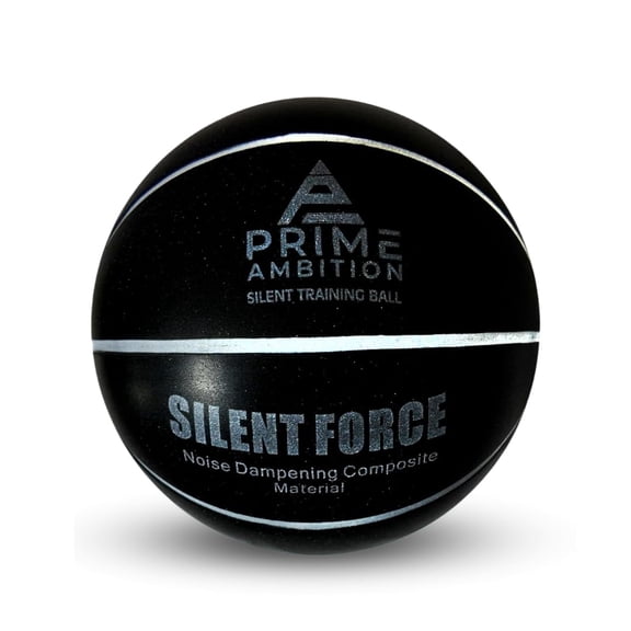 Silent Basketball Size 7 – Quiet Indoor Dribbling Airless Training Ball – Noiseless PU Foam Practice Basketball for Apartments, Homes, Skills Training & Late-Night Drills (29.5”)