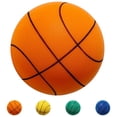 thumbnail image 1 of Silent Basketball Size 7 | Silent Toy Ball for Kids and Adults | Indoor High Elastic Foam Basketball Dribbling | Silent Basketball Toy Basketball Training Accessories（Orange wireframe）, 1 of 7