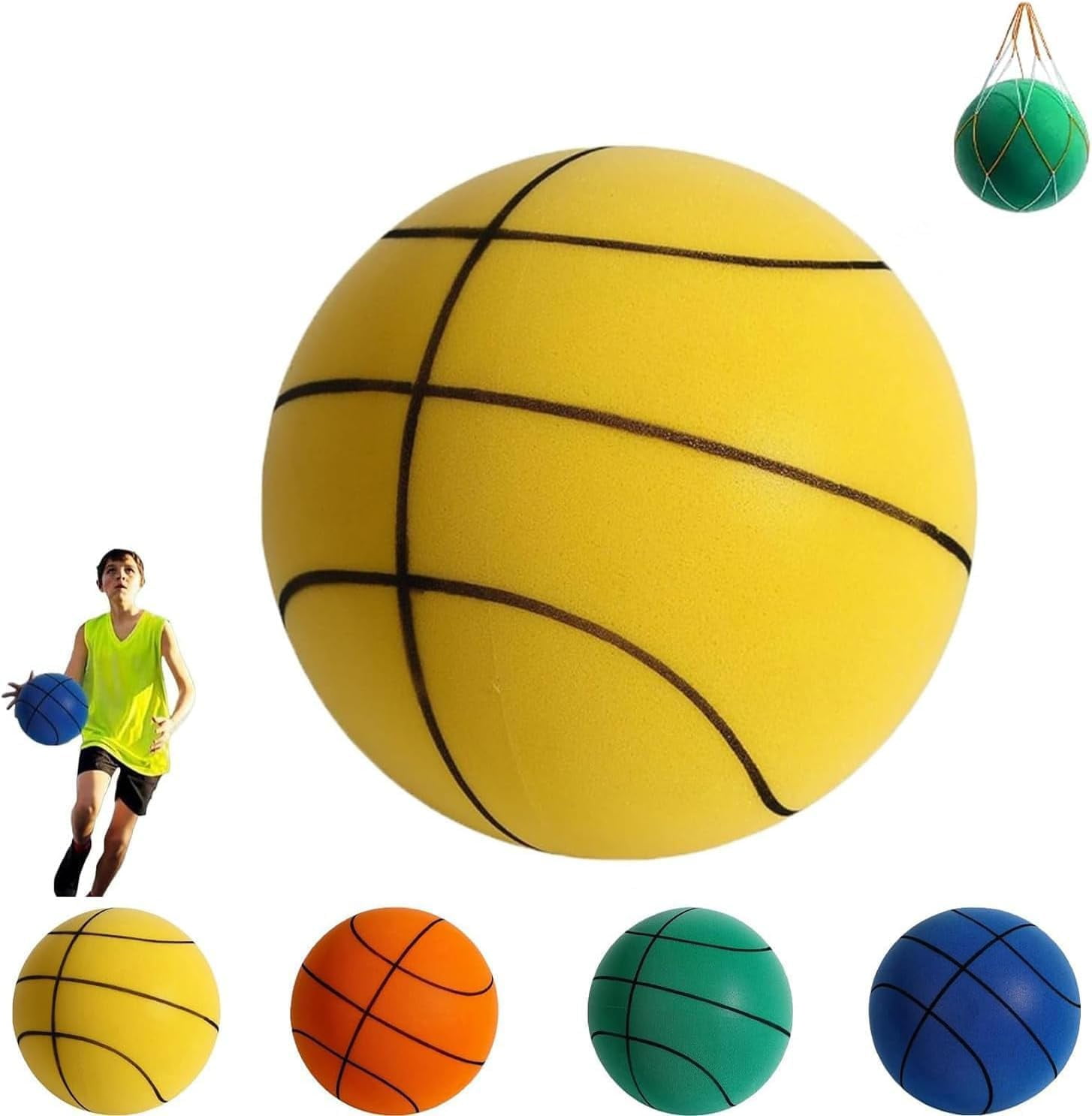 Silent Basketball, Upgrade Dribble Dream Silent Basketball, Foam Indoor ...