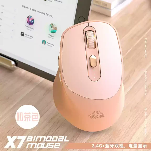 Silent Bluetooth Wireless Mouse For Girls And Women Rechargeable Computer Peripheral Suitable For All Kinds Of Computers Gifts