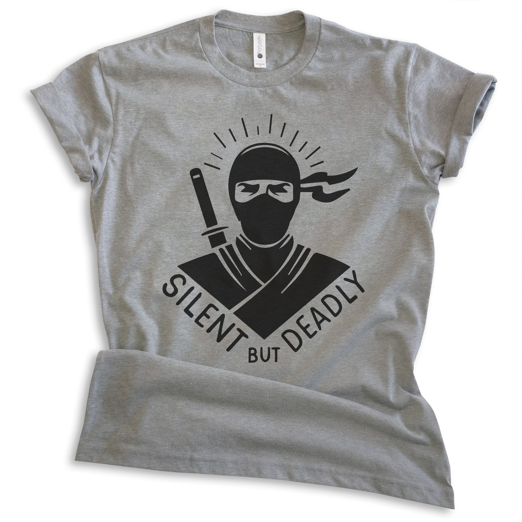 T-shirt Arizona Ninja Skills Karate Squirrel With Nunchucks - Gris Taille 5 Garçons - Neuf étiqueté