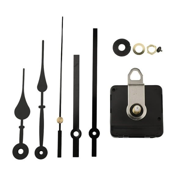 Silent DIY Sweep Second Wall Clock Movement 2pc Metal Pointer Sets