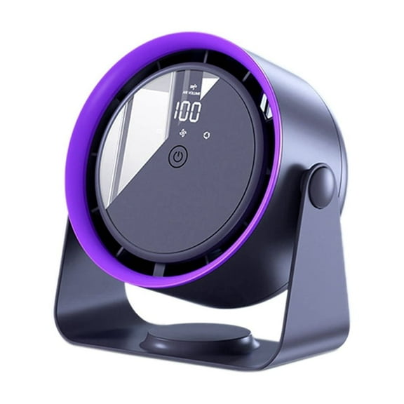 Silent Desktop Electric Fan 360 Rotation Home Office USB Charging Portable Air Cooling Circulating Fan