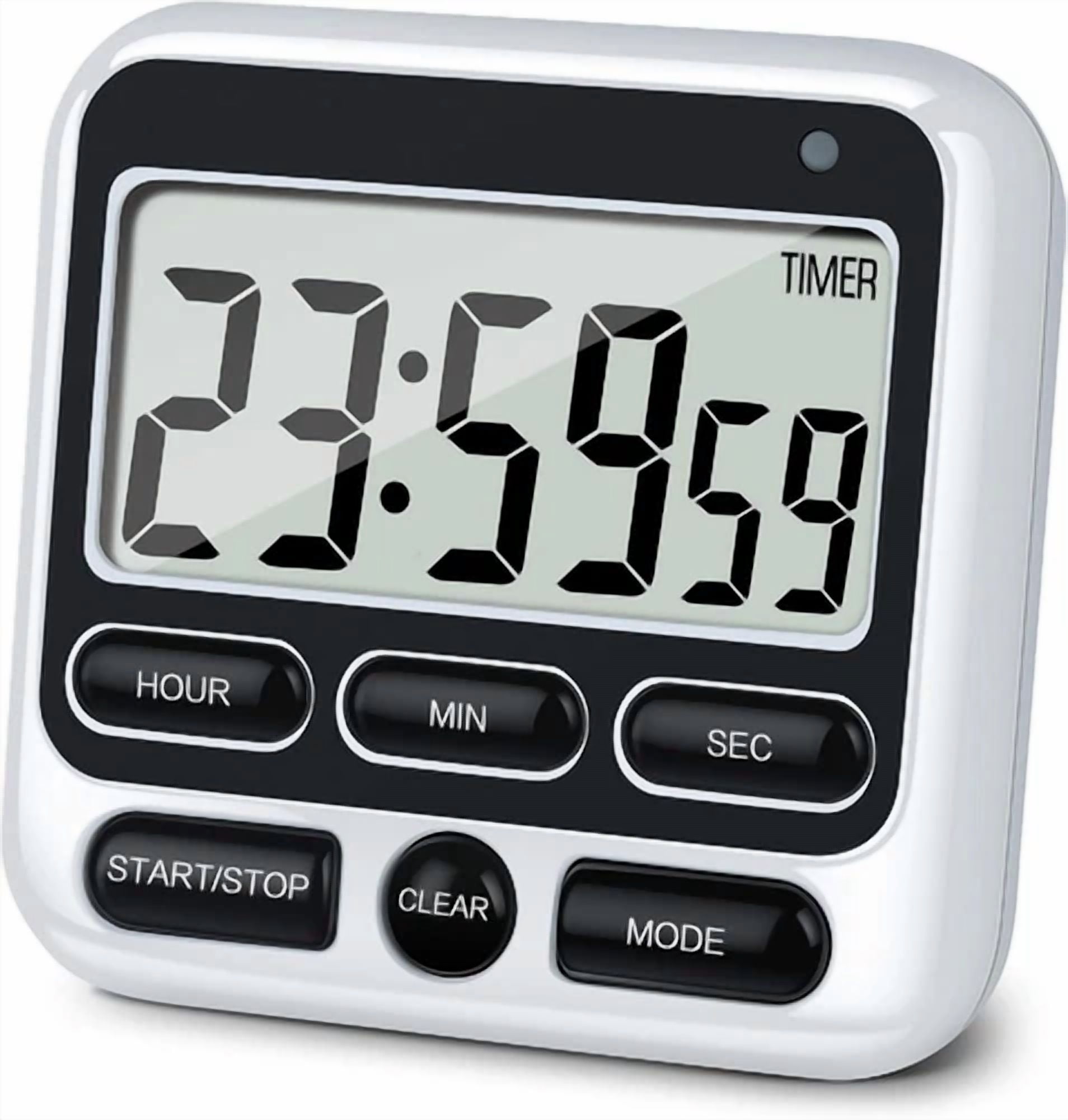 Silent Digital Kitchen Timer With High Volume Alert Magnetic Stand And ...