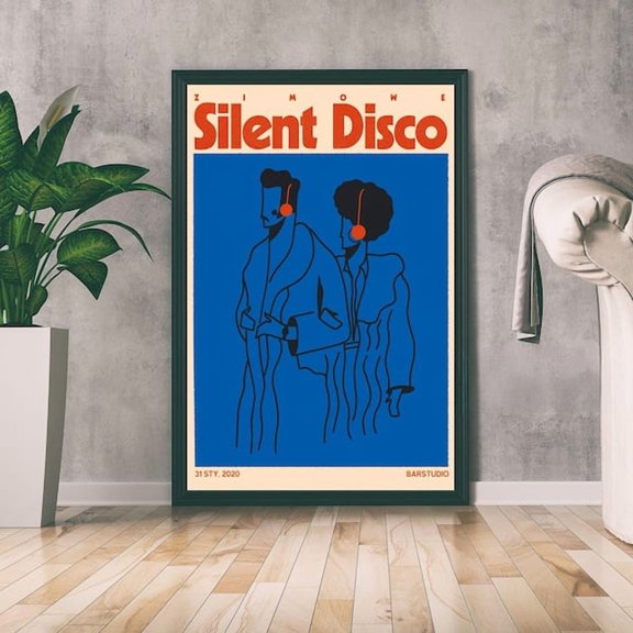 Silent Disco Wall Art Print