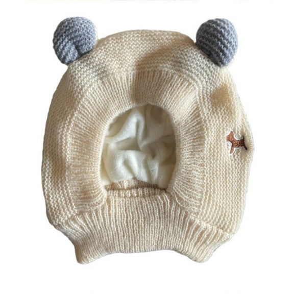 Pet Hats Silent Dog Earmuffs Knitted Warm Winter Hats for Dogs Ear Soft Comfortable Clothing