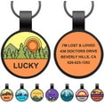 thumbnail image 1 of Silent Dog Tag Personalized Engraved with Name Rubber Lightweight Waterproof Rustproof Silicone Pet ID Tag for Dogs Cats Soundless Round Pet Name Tag with Free Engraving, 1 of 9
