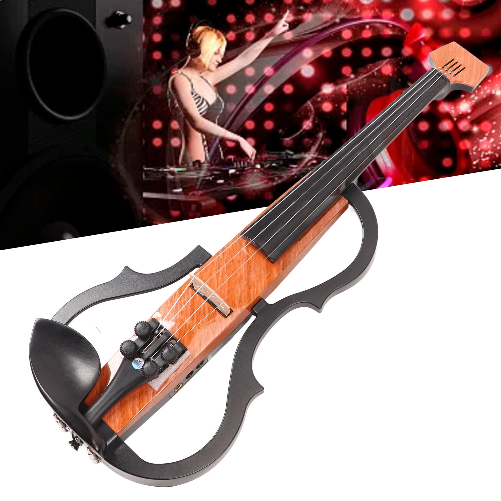 Silent Electric Violin, Silent Violin Set 4/4 Built In Pickup Floor