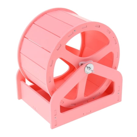 Silent Exercise Running Jogging Wheel for Hamster Gerbil Mouse - Pink
