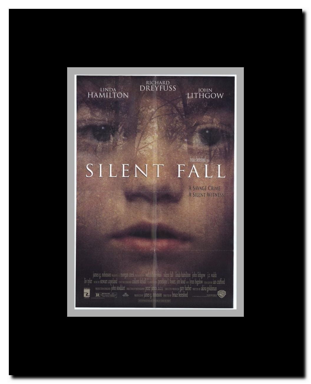 Silent Fall Framed Movie Poster
