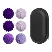 Silent Fidget Spheres - Magnetic Desk Toy for Focus and Stress Management - Soft Silicone 6-Count