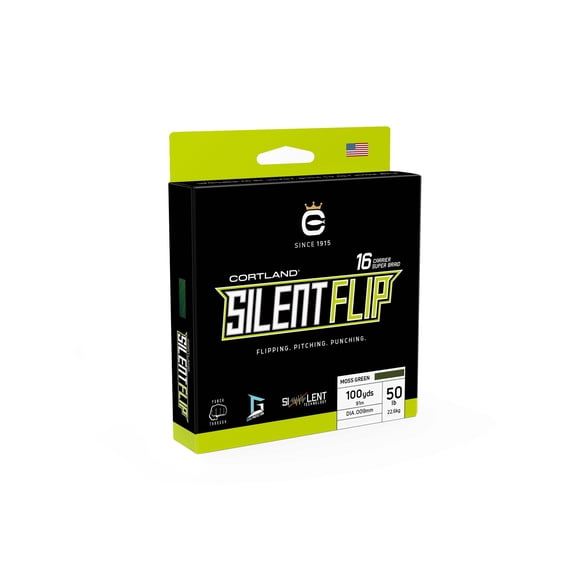 Silent Flip Braid Moss Green 65 100 Yards