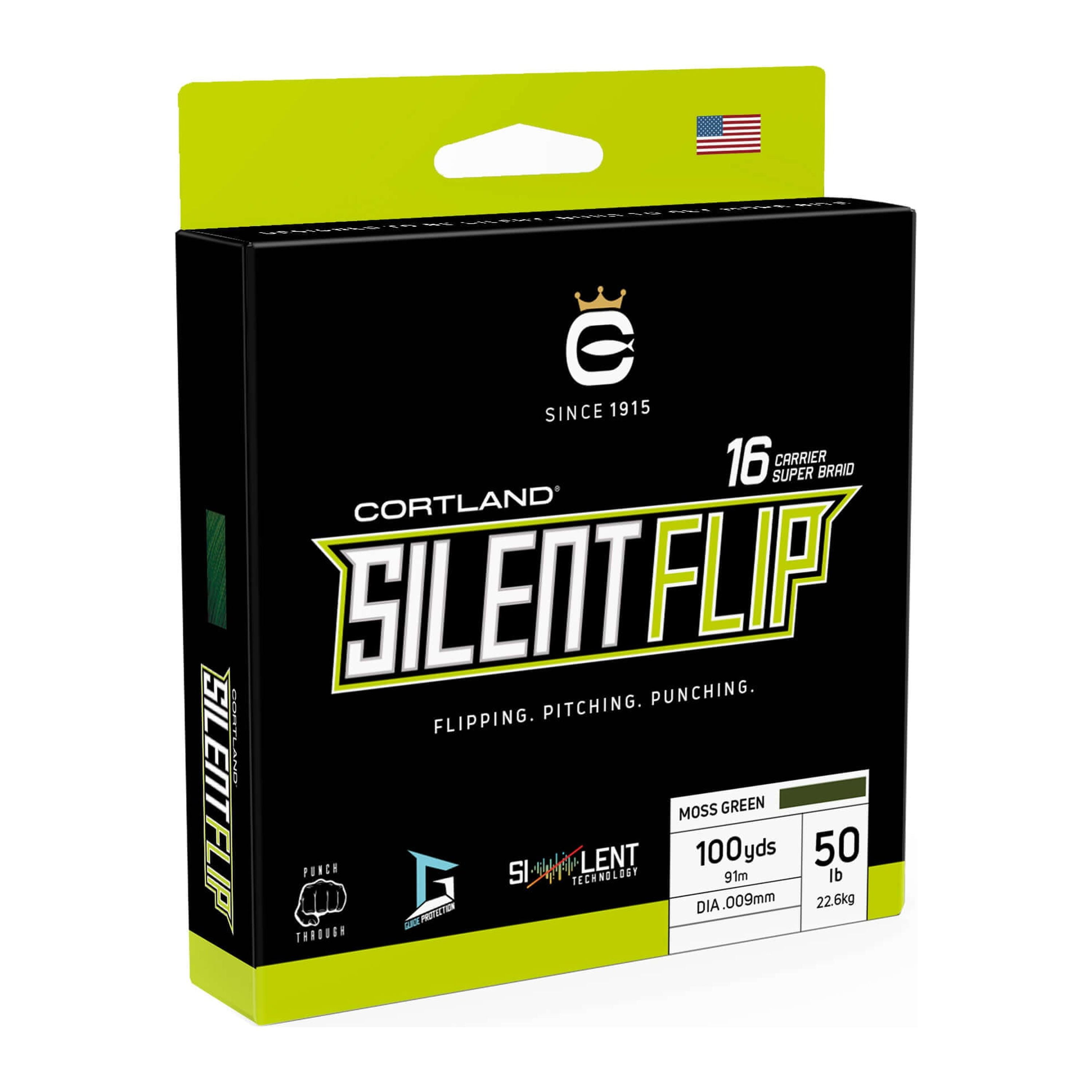 Silent Flip Braid Moss Green 50 100 Yards