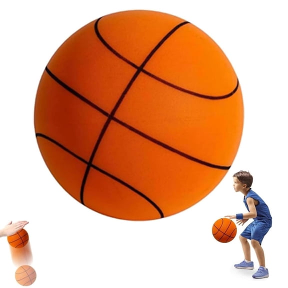 Silent Foam Basketball Indoor Quiet Dribble Ball 8.3in