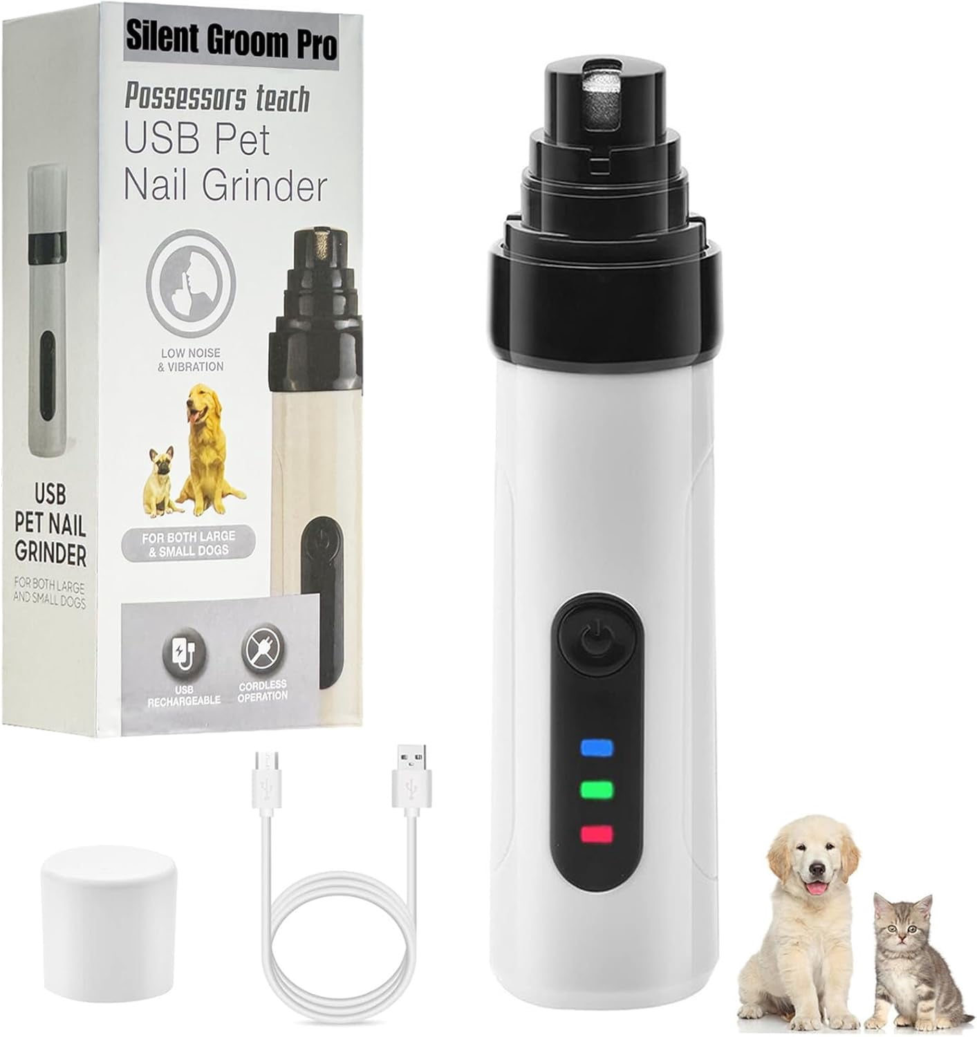 Picture Idea: Silent Groom Pro Heusom Dog Nail Grinder Low Noise Usb