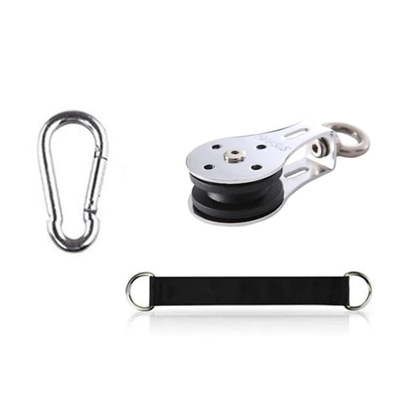 Silent Gym Cable Pulley Rotation 360 Degree, Stainless Steel Suace Smooth Attachment For DIY Home Gym Pulley System ,Easy to Use