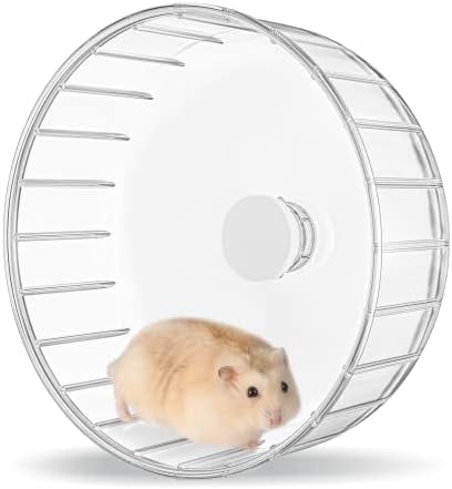 Silent Hamster Wheel, 6.7in Exercise Wheel for Gerbil, Dwarf Syrian Hamster, Rat, Mice