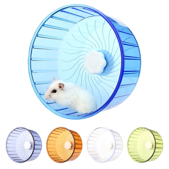 Silent Hamster Wheel Double Bearing Axis Rounded Edge Quiet Spinner Hamster Running Wheels for Gerbil Dwarf Syrian Hamster
