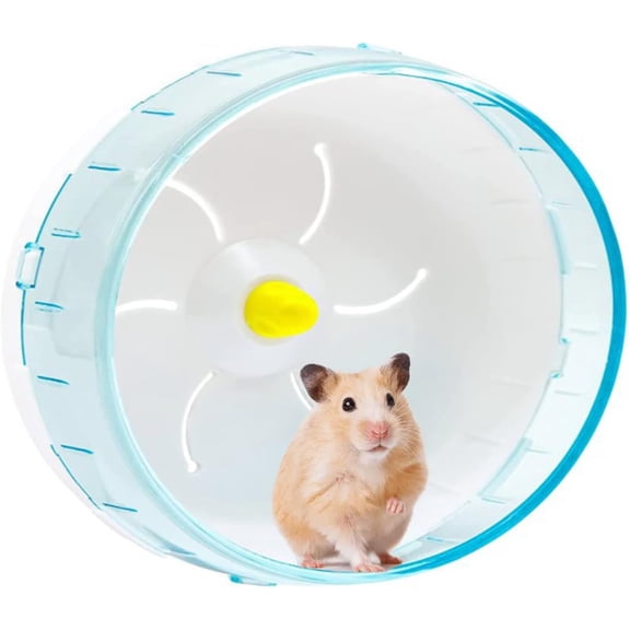 Silent Hamster Wheel - Exercise Wheel for Syrian Hamsters - Quiet Spinner Running Wheel for Small Animals - Pet Hamsters Gerbils Mice Rats Guinea Pig Hedgehog Exercise Wheel Toy