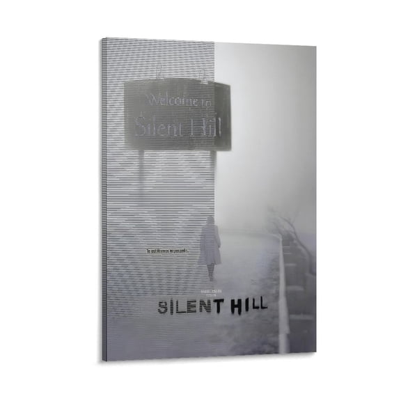 Silent Hill (3) Classic Movie Poster Wall Art Poster Scroll Canvas Painting Picture Living Room Decor Home 16x24inch(40x60cm)