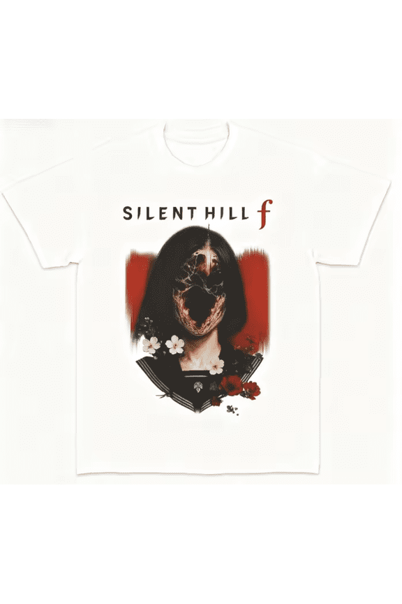 Silent Hill F Horror Game Graphic Printed T-Shirt, Ver 1