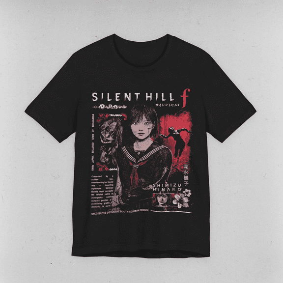 Silent Hill F Horror Game Graphic Printed T-Shirt