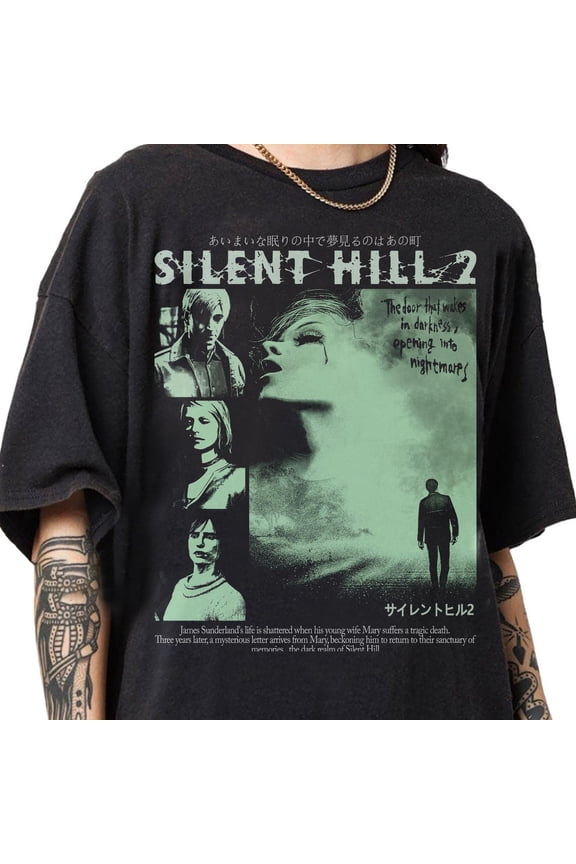 Silent Hill II Graphic T-Shirt, Vintage Gaming Unisex Tee