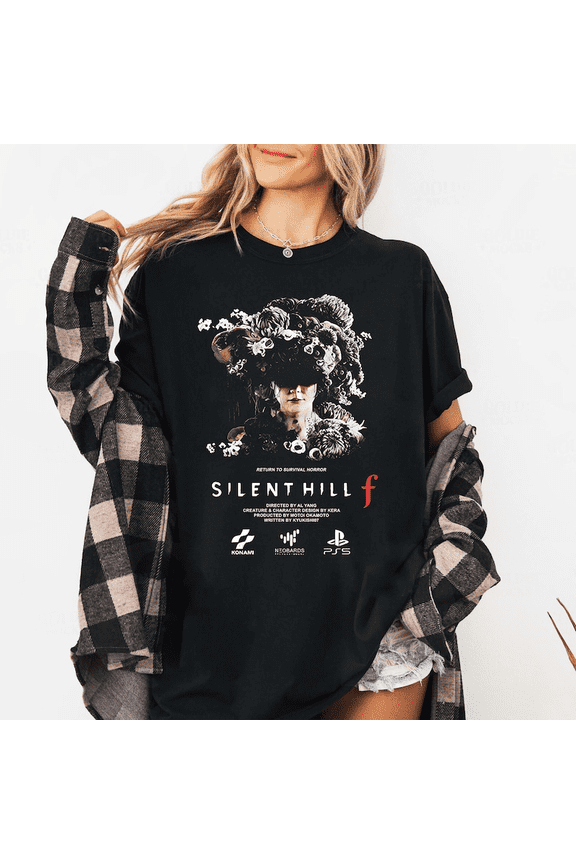 Silent Hill f Graphic T-Shirt, Retro Horror Game Unisex Cotton Tee, Fashion Cotton Tops