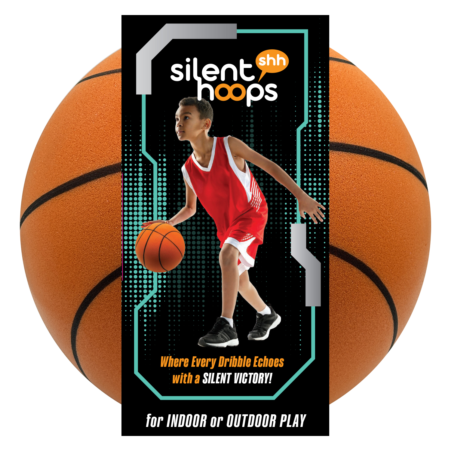 SKDOGDT Silent Basketball, 2024 New Silent Basketball Dribbling Indoor Quiet Silent Basketball