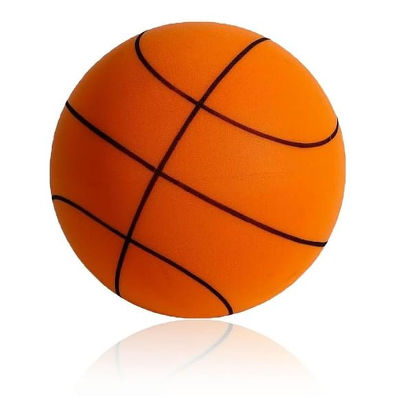 Silent Indoor Basketball,Quiet Foam Basketball Indoor,Foam Indoor Dribbling Training Ball, Uncoated High-Density, Easy to Grip Quiet Ball for Various Indoor Activities