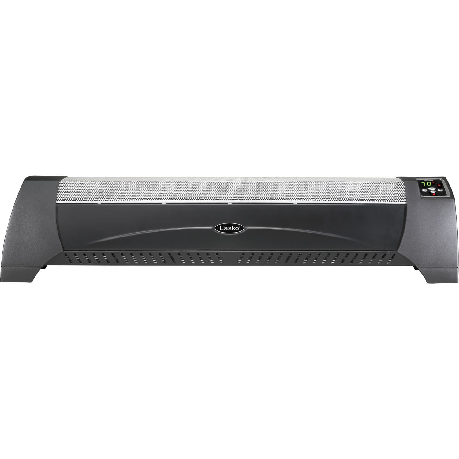 Silent Low-Profile Room Heater with Digital Display - Graphite - Walmart.com