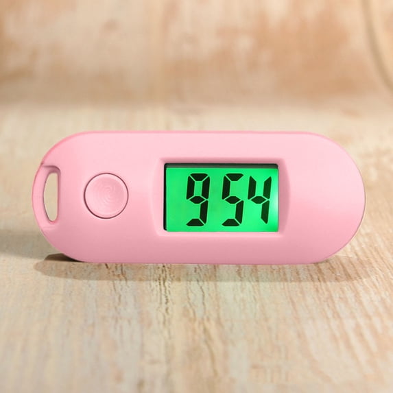 Silent Luminous Mini Portable Digital Clock – Battery-Powered, Green Glow, Compact Design for Students, Exams, Study & Work, Pink