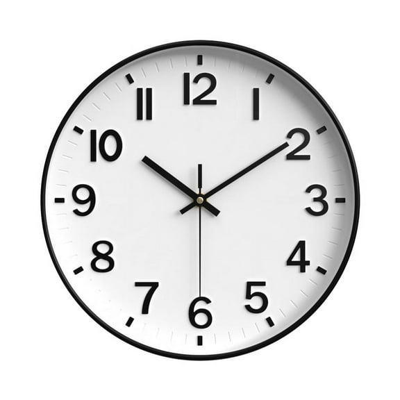Silent Modern Clock for Wall, 3D Numbers Wall Clock Colour 4
