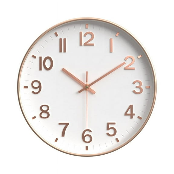 Silent Modern Clock for Wall, 3D Numbers Wall Clock for Kitchen Bedroom Living Room Office Classroom Decor Colour 7