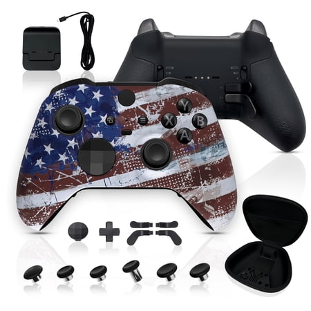 Silent Modz Custom Elite Series 2 Wireless Controller Compatible with Xbox Series X, Xbox Series S, Xbox One, Mobile & PC – Starter Bundle Gaming Controller with Accessories & Case (United States)