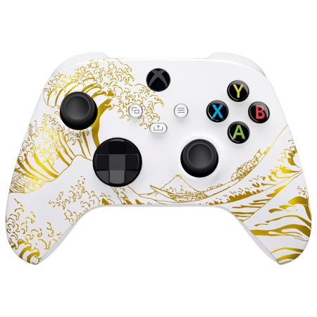 Silent Modz Custom Wireless Controller for Microsoft Xbox Series X|S, Xbox One S|X & PC (Golden Wave)