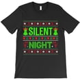 thumbnail image 1 of Silent Night Christmas Prayer Funny Holiday Religious Graphic H39432 Unisex T-Shirt, Up to 5XL Available, 1 of 2