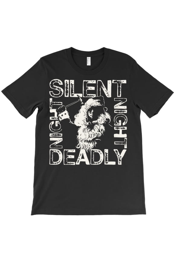 Silent Night Deadly Night Funny Christmas Holiday Horror Movie Graphic T-Shirt - Funny Gift for Him G8697, Up to 5XL