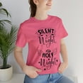 thumbnail image 1 of Silent Night Holly Night Unisex Christmas Classic Jersey Short Sleeve Tee, 1 of 10