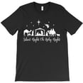 thumbnail image 1 of Silent Night Holy Night Funny Nativity Religious Christmas Holiday Graphic T-Shirt - Trending Now G8660, Up to 5XL, 1 of 2