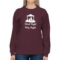 thumbnail image 1 of Silent Night, Holy Night Sweatshirt Women -Smartprints Designs, Female x-Large, 1 of 4