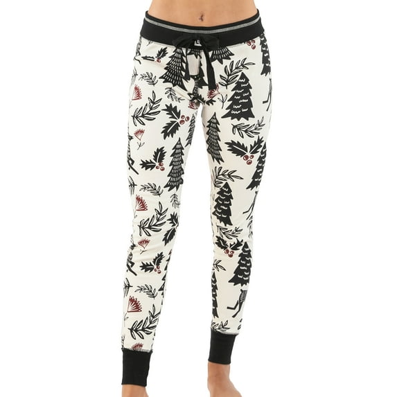 Silent Night LazyOne Women's Leggings and Tees, Pajama Separates, Cozy Loungewear for Women, Reindeer, Christmas (Medium)