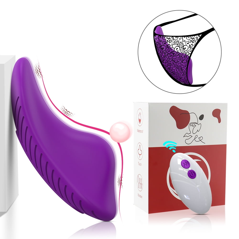 Silent Panties Vibrator Sex Toys For Women,Remote Control Butterfly Vibrating Panties Vibrators Female Clitoris Stimulator Massage G-Spot Vibrators for Couples,Purple