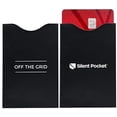 thumbnail image 1 of Silent Pocket Card Guard Secure RFID Sleeves | Radio Frequency Shielding Technology | Fits Standard Credit Cards or ID | Water-Resistant Construction, Matte Finish | Black, Pack of 5, 1 of 6