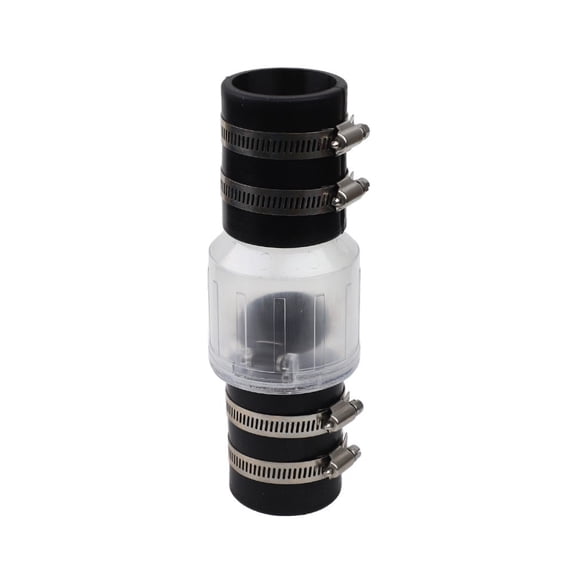 Silent Pump Check Valve Spring-loaded baffle prevents sewage backflow with Clamp
