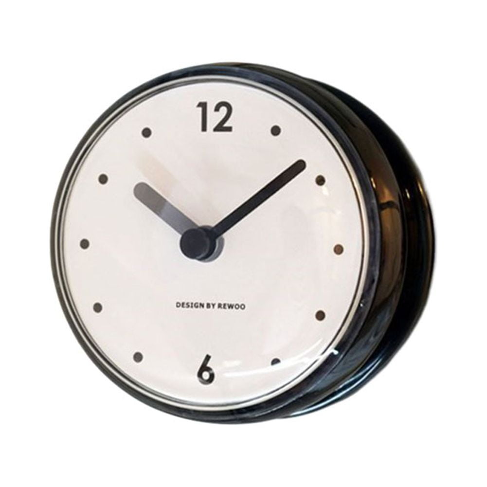 Silent Quartz Clocks Sucker Wall Clock Anti-Fog Waterproof for Kitchen ...